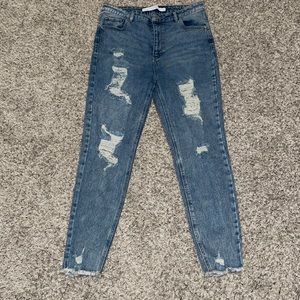 Distressed Mom Jean